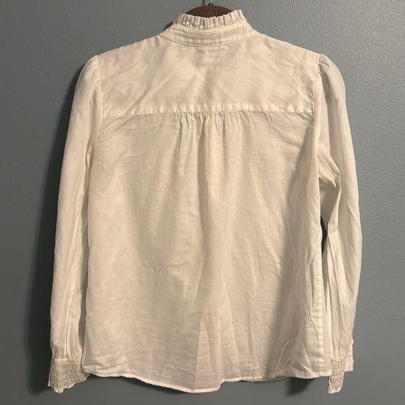 White Ruffled Blouse - Picture 6 of 6